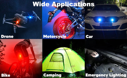 Dobshow™ Strobe light ! Strobe light 7 colors in 1 ,Suitable for cycling/ cars/drones/ outdoor activities